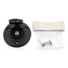 Camco COAXIAL CABLE PLATE W/LARGE CAP, SINGLE, BLACK 55076